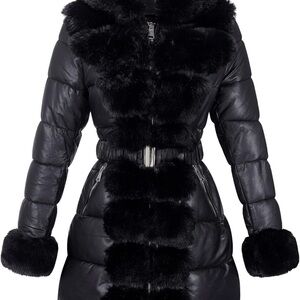 Women’s Cold-resistant Winter Fur Lined Coat